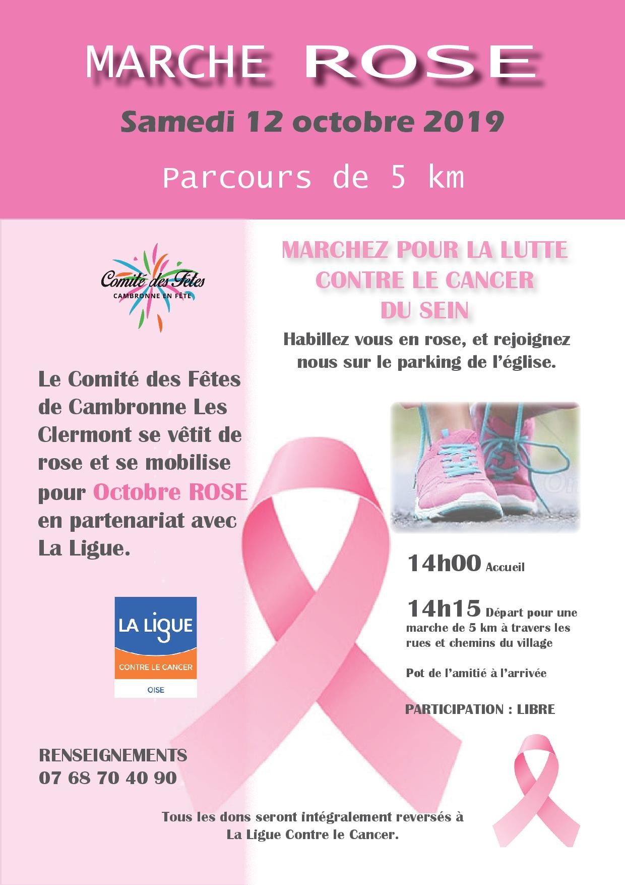 Octobre rose 2019 affiche libre participation